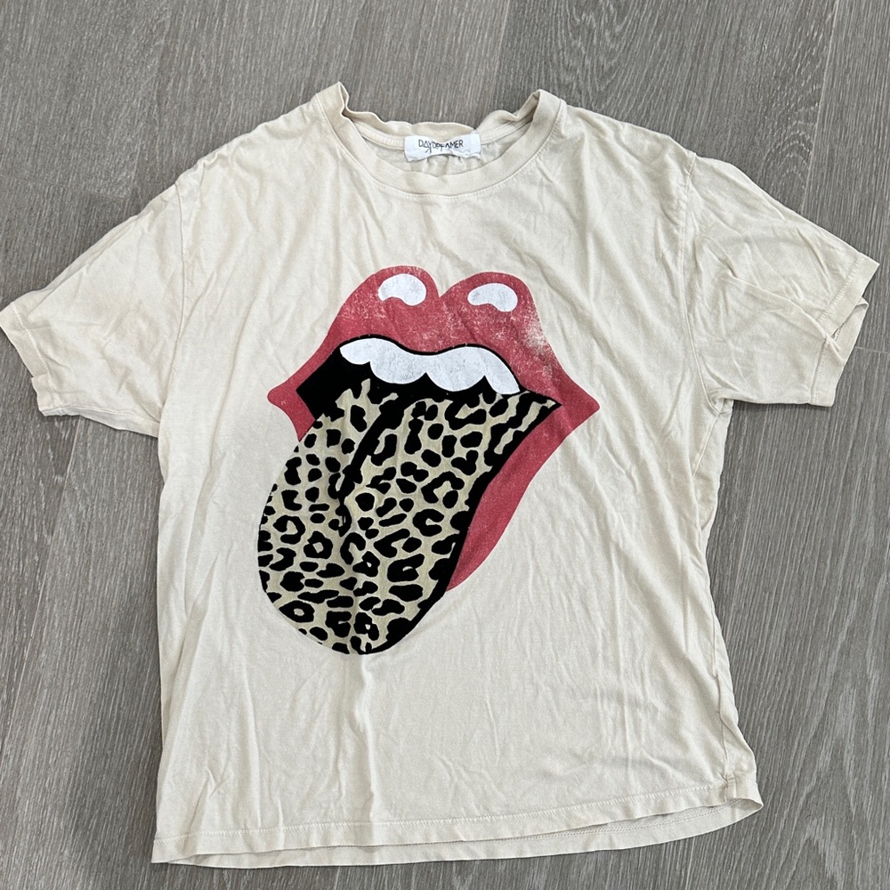 Free People Cream Daydreamer Tee
